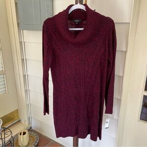 Alyx - Maroon & Black Knit Sweater Dress